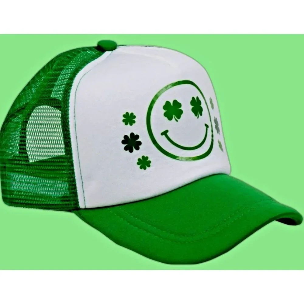 Smiley Face Hat Snapback Mesh Trucker Hat UNISEX NEW
